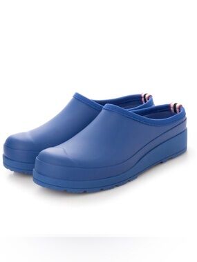 Hunter new nwot classic waterproof Blue Slip-On play Clog size 10